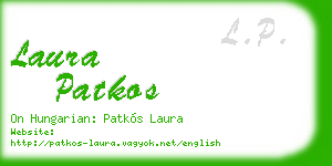 laura patkos business card